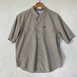 ORVIS Mens Performance Short Sleeve Button Up Shirt Outdoor Fishing Travel Sz XL
